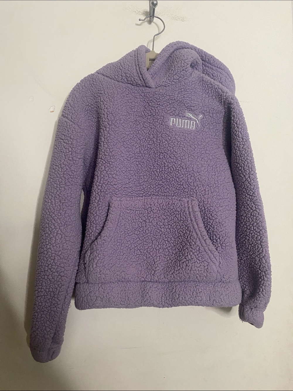 Puma Kids Lavender Sherpa Hoodie Pullover
